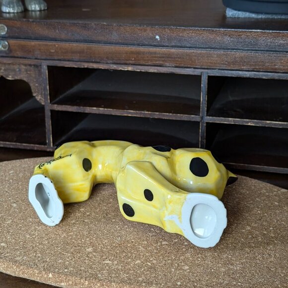 Lorna Bailey Signed Spotted Yellow Cat Standing - Picture 5 of 5